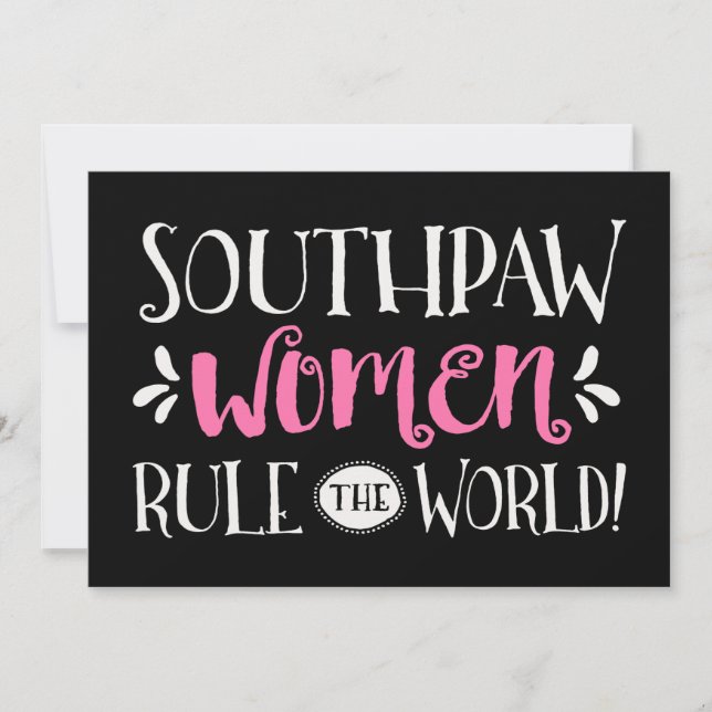 Carte Les femmes de Southpaw dirigent le monde (Devant)