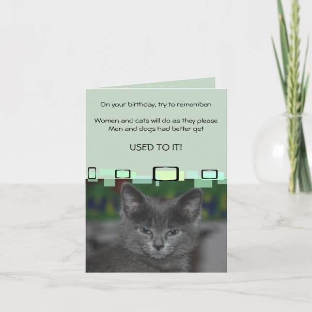 Carte Les Femmes Et Les Chats Feront Ce Qu'Ils Veulent (Devant)