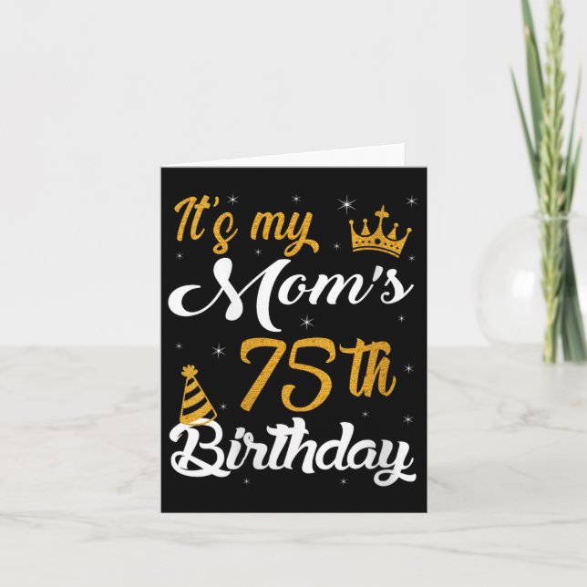 Carte Les Femmes Joyeuses De Mes Moms 75e Anniversaire 1 (Devant)
