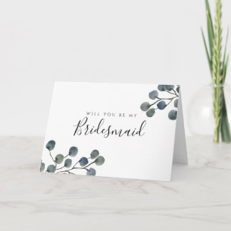 Carte Les Feuilles D'Eucalyptus Serez-Vous Ma Femme D'Ép