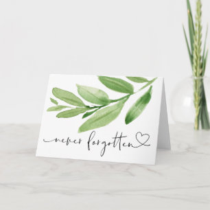 Carte Les Feuilles verts n'ont jamais oublié la satisfac