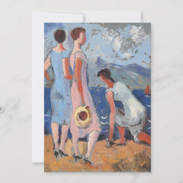 Carte Les filles face à la mer | Christopher Wood (Devant)