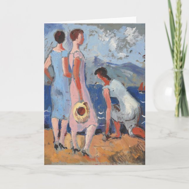 Carte Les filles face à la mer | Christopher Wood (Devant)