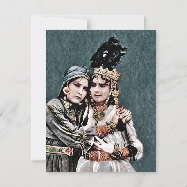 Carte Les filles tsiganes algériennes (Devant)