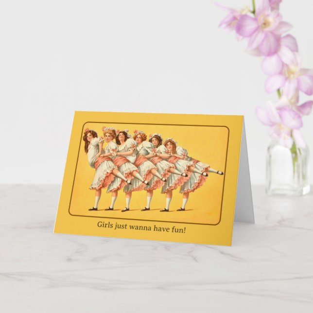 Carte Les filles veulent s'amuser (Orchidée)