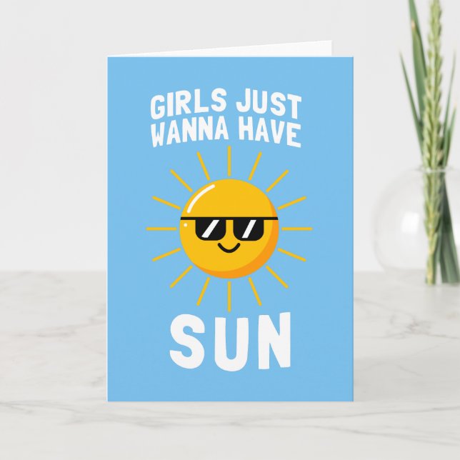 Carte Les Filles Veux Juste Avoir Le Soleil (Devant)