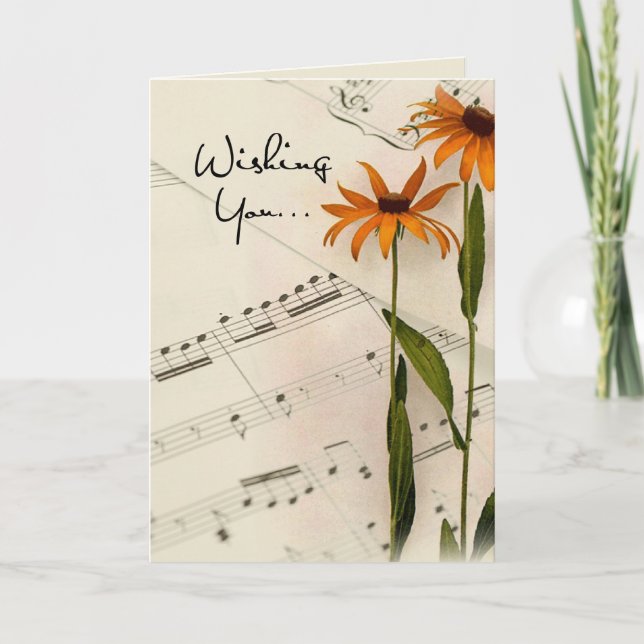 Carte Les Fleurs De Musique Se Font Bien (Devant)