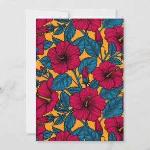 Carte Les fleurs d'Hibiscus