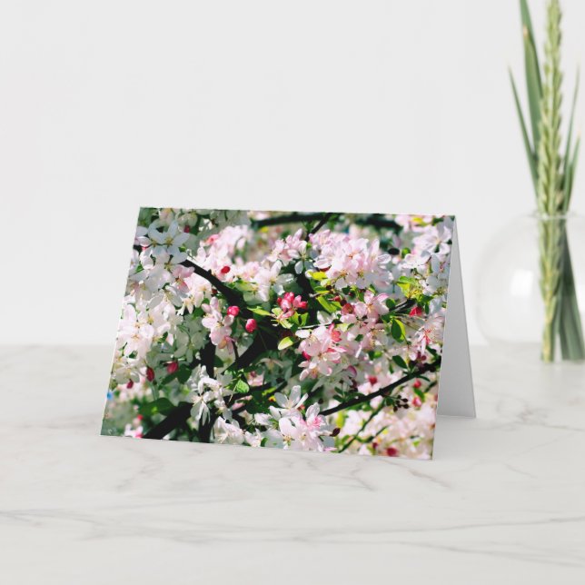 Carte Les fleurs du printemps (Devant)