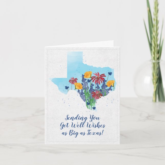 Carte Les Fleurs sauvages du Texas s'en sortent bien (Devant)