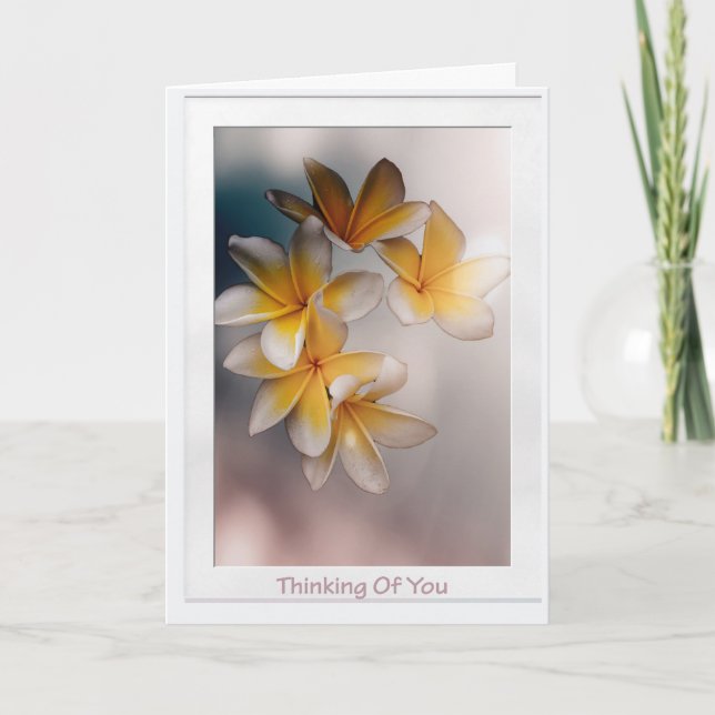Carte Les Fleurs Tropicales Qui Pensent À Vous Se Font B (Devant)