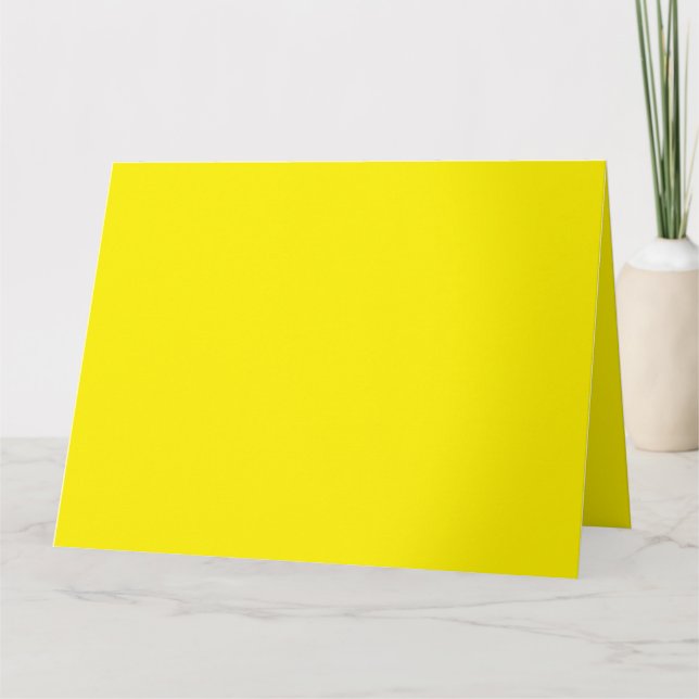 Carte Les formes abstraites jaune et orange se chevauche (Devant)