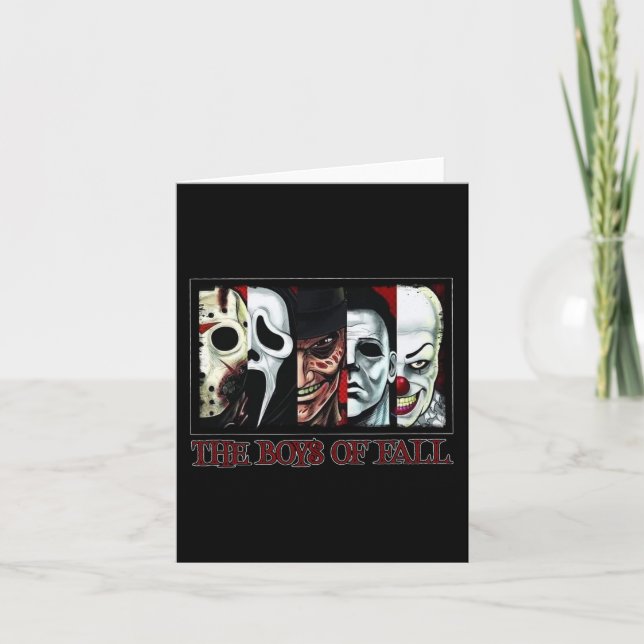 Carte Les garçons d'automne Films d'horreur Halloween (Devant)