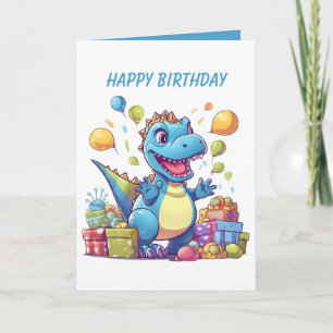 Carte Les garçons de la fête des dinosaures