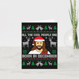 Carte Les gens cool sont nés en décembre Christian Noël