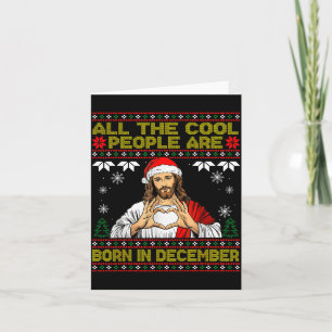 Carte Les gens cool sont nés en décembre Christian Noël