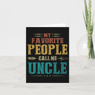 Carte Les gens favoris appellent moi oncle Fête des père