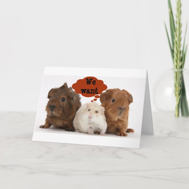 CARTE LES GERBILS SONT SI PRÊTS À CÉLÉBRER "VOTRE ANNIVE (Devant)