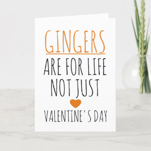 Carte Les Gingers sont pour la vie, pas seulement la Sai