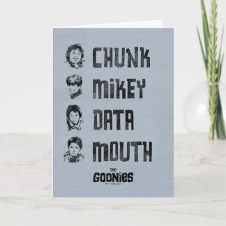 Carte Les Goonies | Couche, Mikey, Données, Bouche