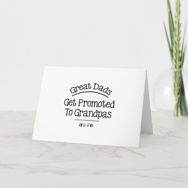 Carte Les Grands Pères Sont Promus À La Fête des pères D (Devant)