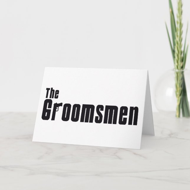 Carte Les Groomsmen (Mafia) (Devant)