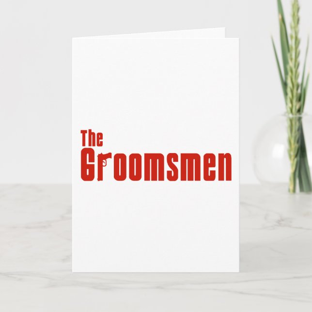 Carte Les Groomsmen (Mafia rouge) (Devant)
