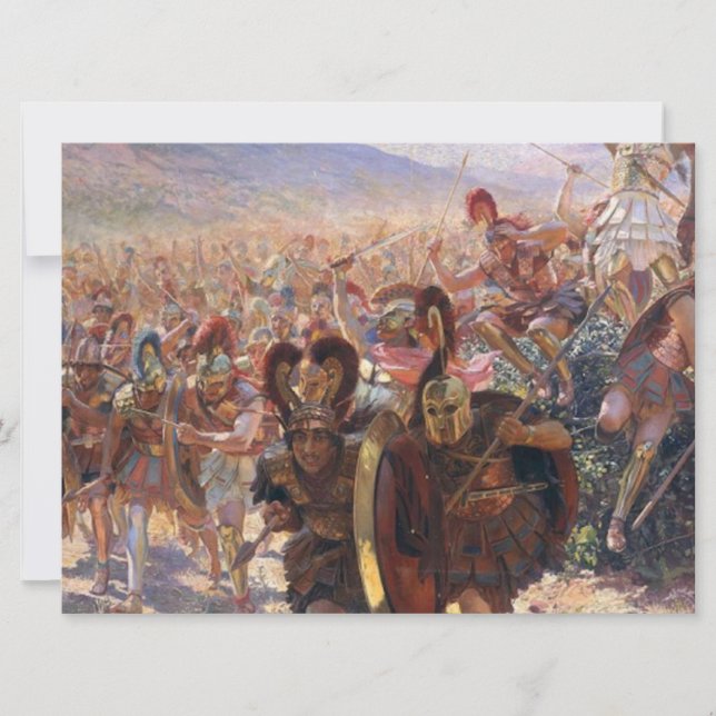 Carte Les héros de la bataille du Marathon (Rochegrosse) (Devant)