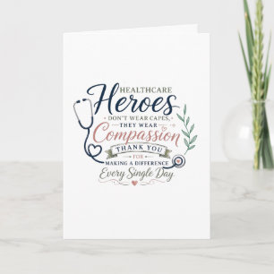 Carte Les héros de la santé portent la compassion