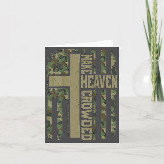 Carte Les hommes font du ciel un camouflage patriotique 