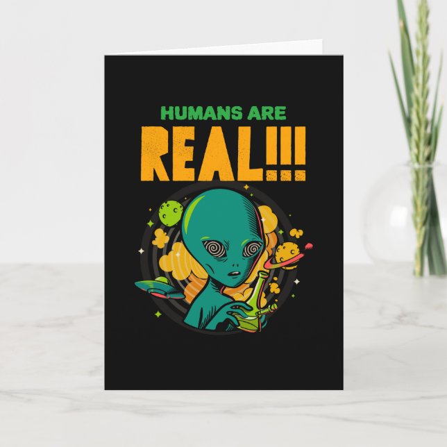 Carte Les humains sont VRAIS ! ! ! ! ! ! ! Illustrateur  (Devant)