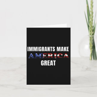 Carte Les immigrants font de l'Amérique un grand Sticker