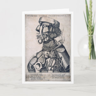 Carte Les instruments de subsistance humaine, Arcimboldo