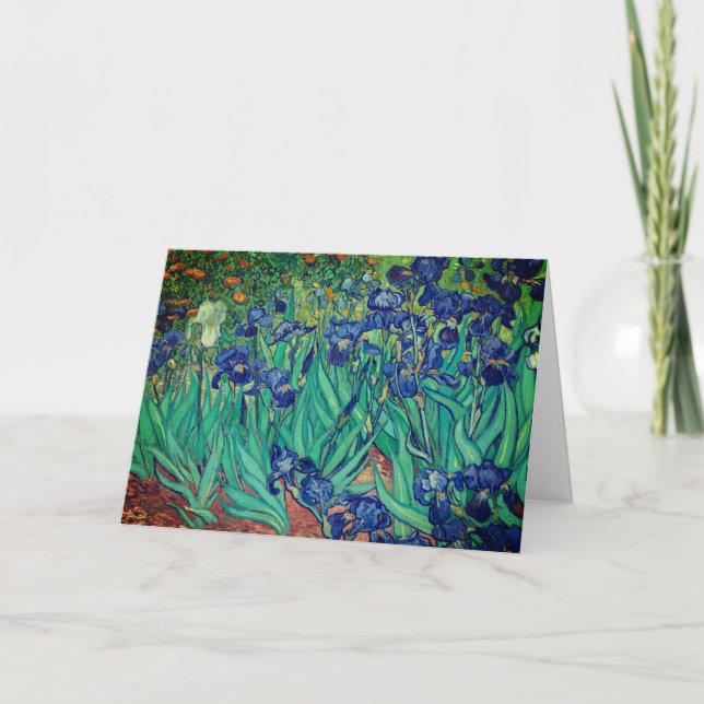 Carte Les iris de Vincent van Gogh : Blank (Devant)
