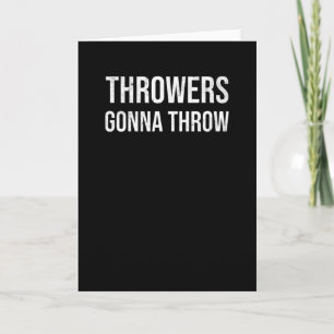 Carte Les Jeteurs Vont Jeter   Funny Shot Put Cadeau
