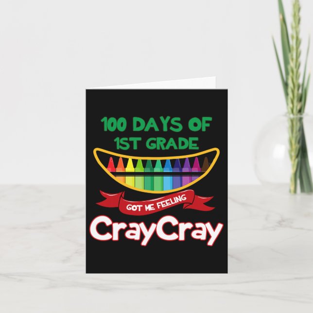 Carte Les Jours De 1Ème Année M'Ont Fait Sentir Cray Cra (Devant)