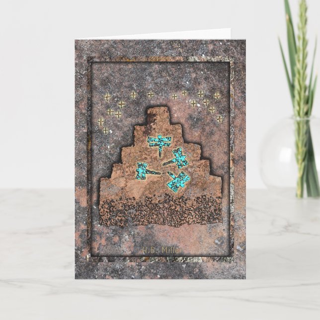 Carte Les libellules sur la montagne (Devant)