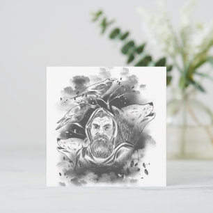 Carte Les loups d'Odin dessinés à la main