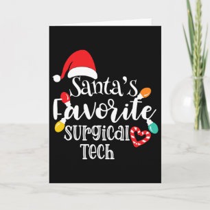 Carte Les lumières de Noël de la tech chirurgicale préfé