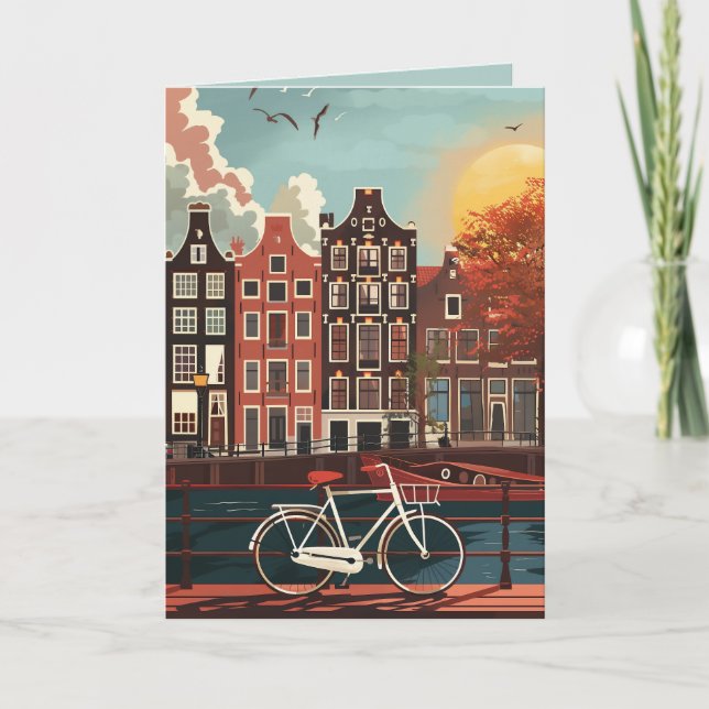 Carte Les maisons du canal d'Amsterdam (Devant)