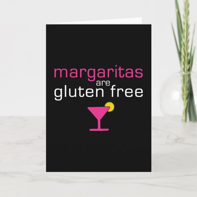 Carte Les margaritas sont gluten libre (Devant)