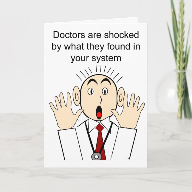 Carte Les médecins sont surpris par des choses dans votr (Devant)