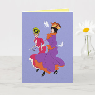 Carte Les meilleures amies Les femmes Vintages font du m