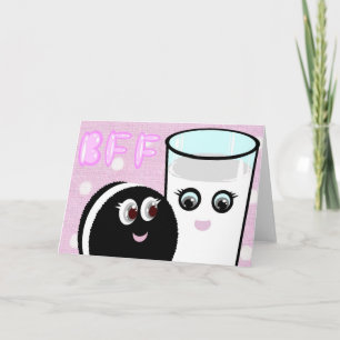 Carte Les meilleurs amis de Kawaii traient pour toujours