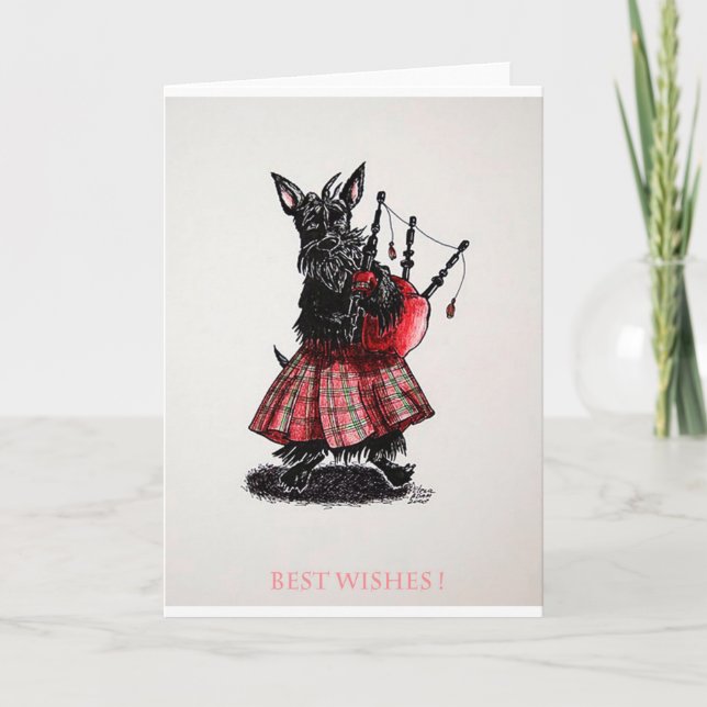 Carte Les meilleurs voeux de Bagpiper (Devant)