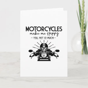 CARTE LES MOTOCYCLES ME RENDENT HEUREUX