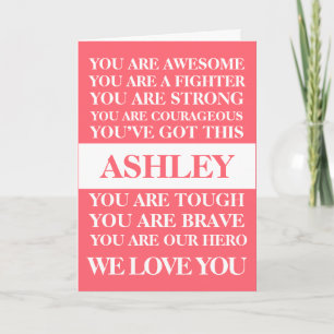 Carte Les Mots D'Encouragement Se Font Bien Bientôt Rose