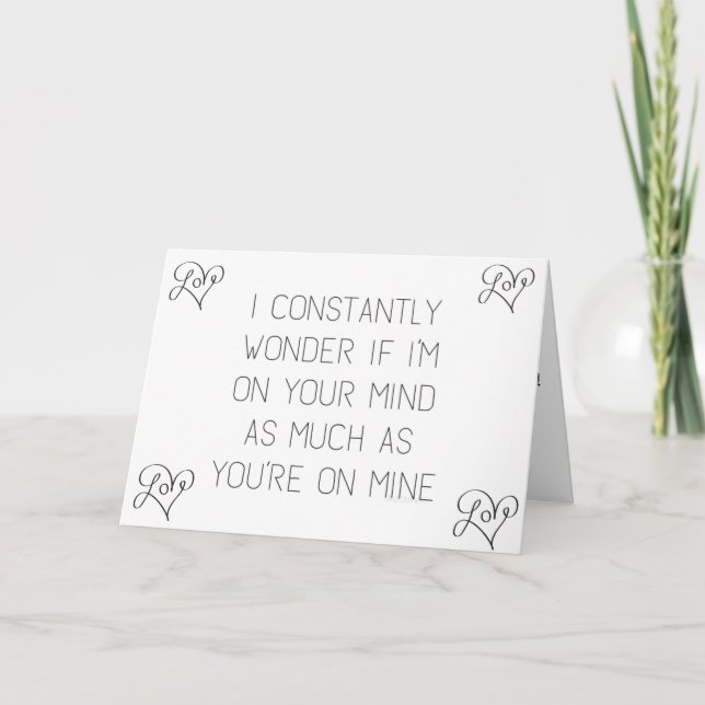CARTE LES MOTS SONT COURTS POUR DÉCRIRE MON ANNIVERSAIRE (Devant)