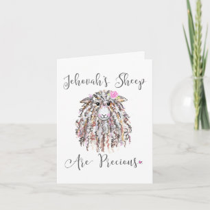 Carte "Les moutons de Jéhovah sont précieux"