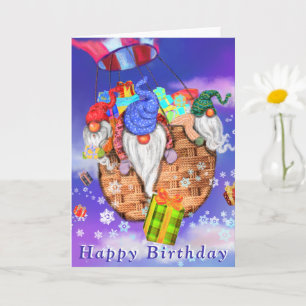 Carte Les nymphes volent un ballon et donne des cadeaux 